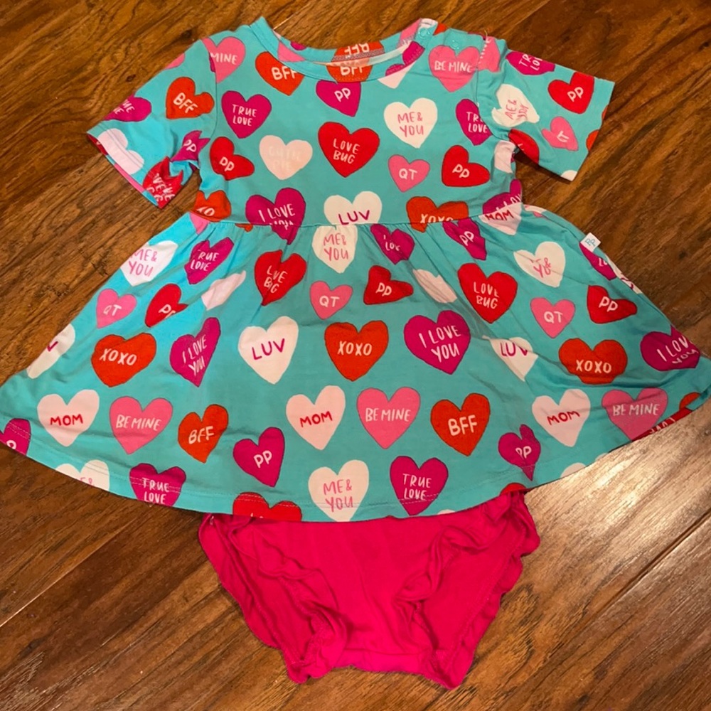 Boutique toddler Valentines dress